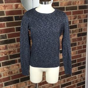 Ann Taylor LOFT gray marl crew neck sweater 100% cotton Size Medium